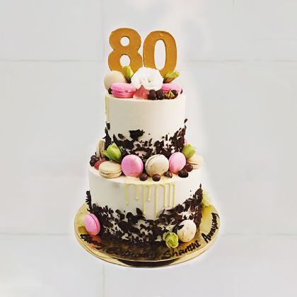 2- Tier Macaron Medley Cake