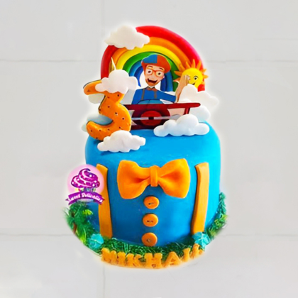 Blippi Theme Cake